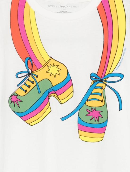 25FW [키즈] 스텔라 맥카트니 티셔츠 TX8B31 Z0434 101 Cream - STELLA MCCARTNEY