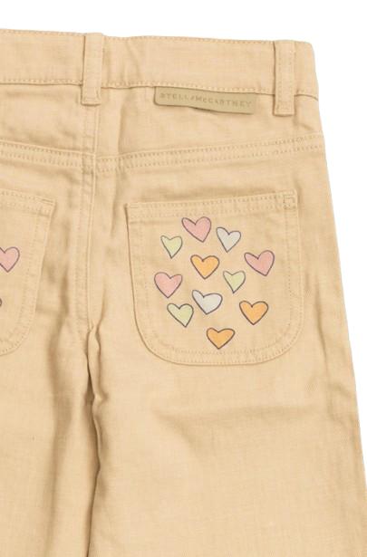 25FW [키즈] 스텔라 맥카트니 스트레이트 팬츠 TX6A90 Z0156 50I Beige - STELLA MCCARTNEY