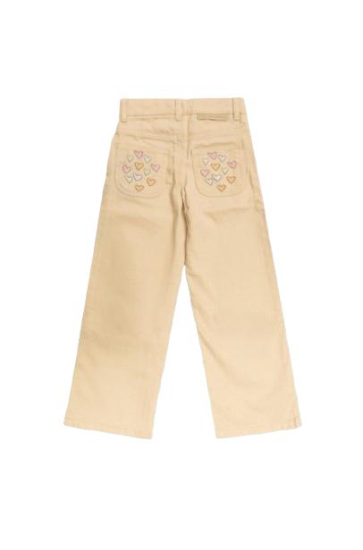 25FW [키즈] 스텔라 맥카트니 스트레이트 팬츠 TX6A90 Z0156 50I Beige - STELLA MCCARTNEY