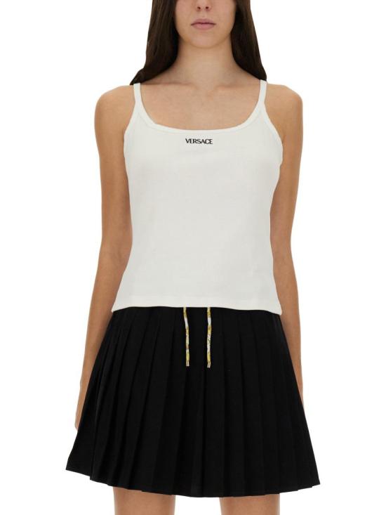 25FW 베르사체 민소매 티셔츠 1020524 1A154611W000 WHITE