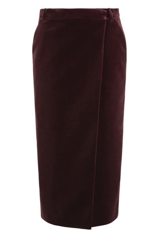 25FW 생로랑 스커트 826769Y615W 6500 RED - SAINT LAURENT