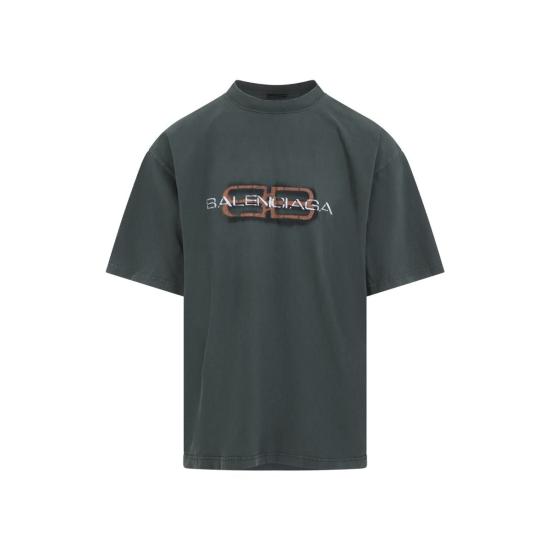 25FW 발렌시아가 반팔 티셔츠 764235 TTVD6 3004 GREEN