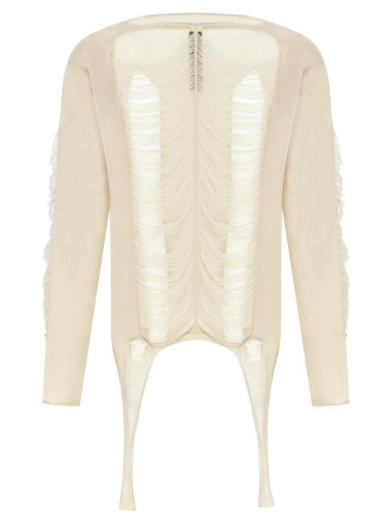 25SS 릭 오웬스 스웨터 RR01E5671KGRIDM41 WHITE