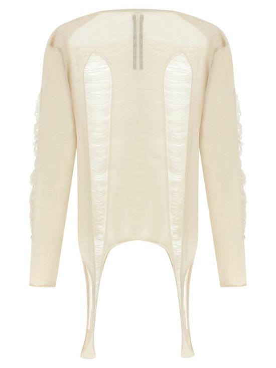 25SS 릭 오웬스 스웨터 RR01E5671KGRIDM41 WHITE - RICK OWENS