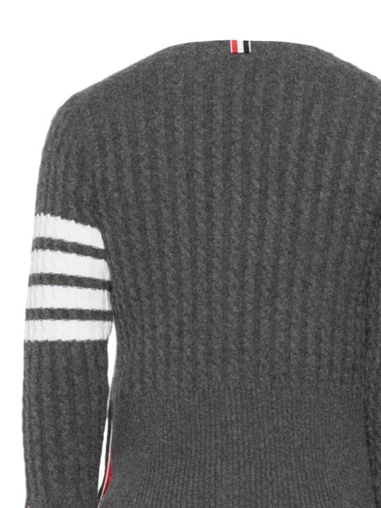 25FW 톰브라운 스웨터 MKC015B Y2001035 Med grey - THOM BROWNE