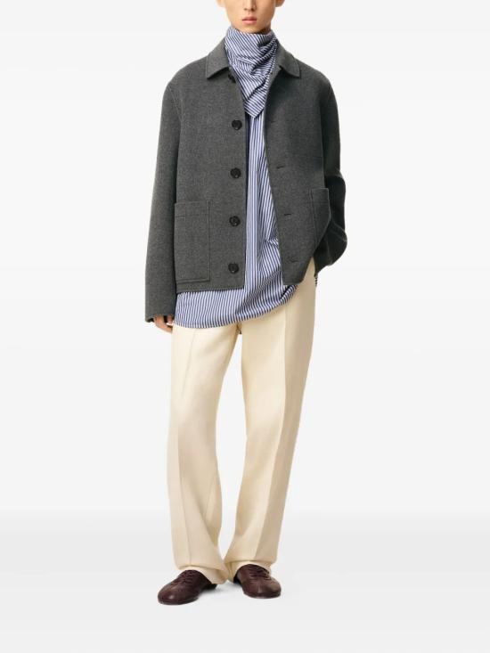 25FW 아미 플란넬 자켓 HJK844 WV0022 055 Grey - AMI