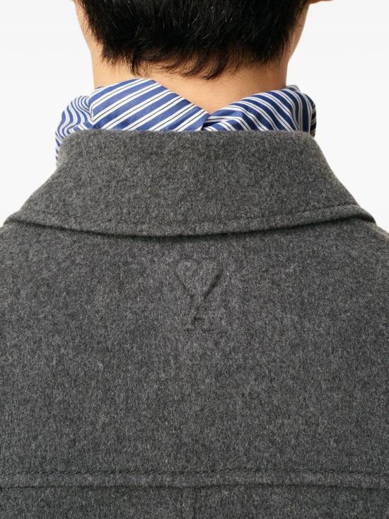 25FW 아미 플란넬 자켓 HJK844 WV0022 055 Grey - AMI