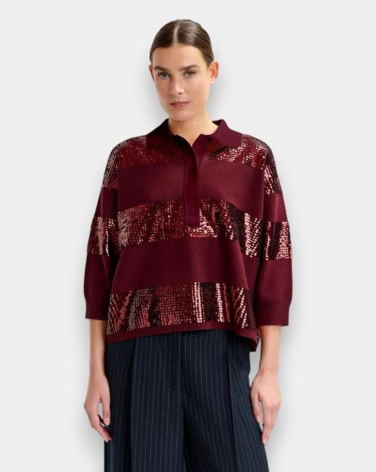 25FW 에센셜앤트워프 폴로 티셔츠 ILLUMINATI I3MM Combo3 margot mauve - ESSENTIEL ANTWERP