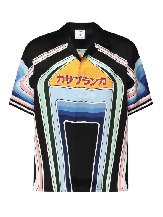 25FW 카사블랑카 반팔 셔츠 MPF25SH00306 MultiColour