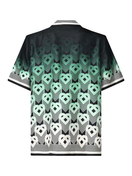 25FW 카사블랑카 반팔 셔츠 MPF25SH00304 Green - CASABLANCA