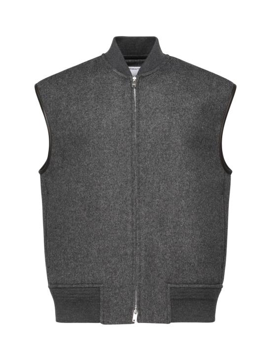 25FW 보테가베네타 니트 베스트 837084 V4CB01307 Charcoal melange