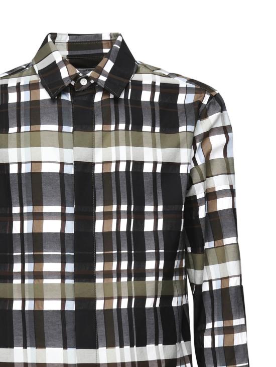 25FW 보테가베네타 긴팔 셔츠 821368 V5PN01012 BLACK GREEN BLUE - BOTTEGA VENETA