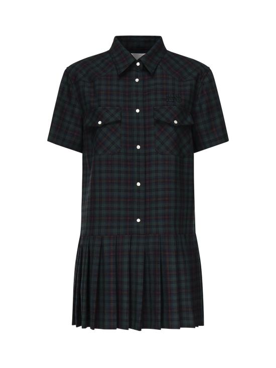 25FW 미우미우 숏 원피스 MF5982 174RF0D3Z Blue green