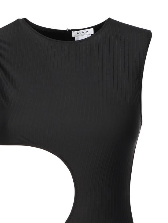 25FW 알라이아 비치웨어 AA9W0075J084B 995 Black - ALAIA