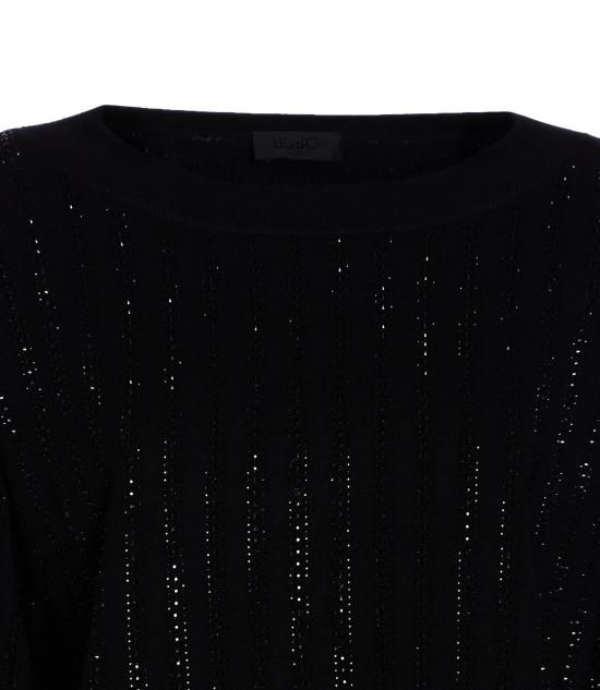 25FW 리우조 스웨터 CF5271MA96E M9798 Black - LIU JO