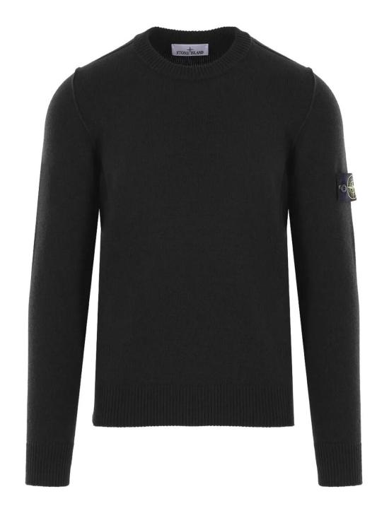  스톤 아일랜드 5100072 리버스 스티치 리테일 램스울 크루넥 스웨터 5100072 리버스 스티치 리테일 램스울 크루넥  K2S155100072S00A3V0029 Black