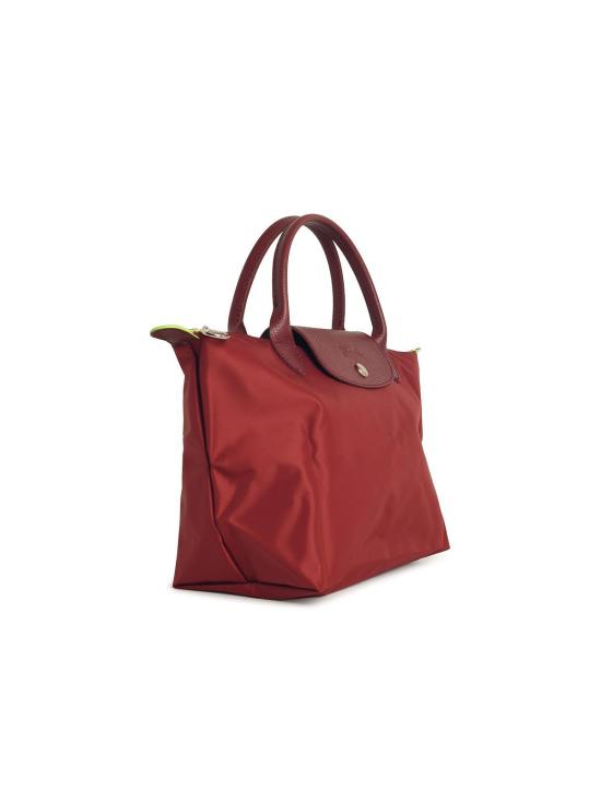  롱샴 르 플리아쥬 그린 스몰 탑 핸들 백 L1621919P98 Dark Red - LONGCHAMP