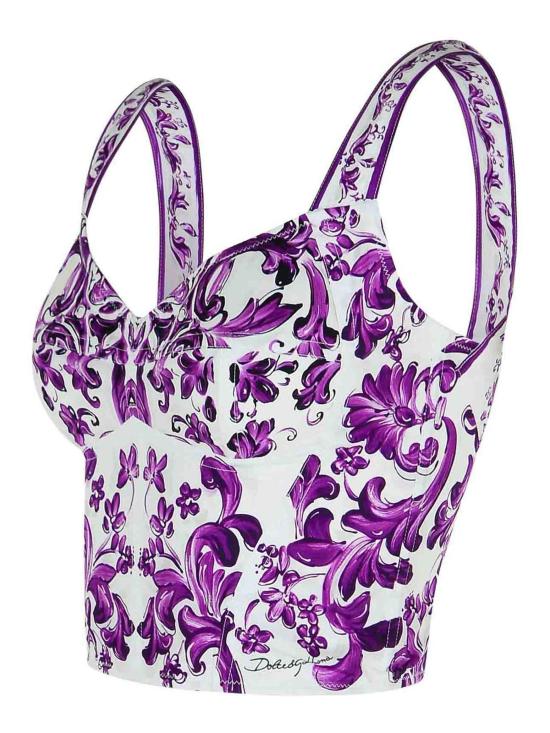  돌체앤가바나 민소매 티셔츠 F7BB1TFI5LSHD5DQ Purple - DOLCE & GABBANA