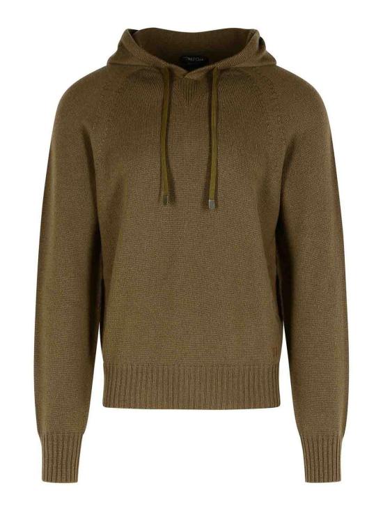 26FW 톰포드 후드 티셔츠 KOL003YMK069IG206 Brown