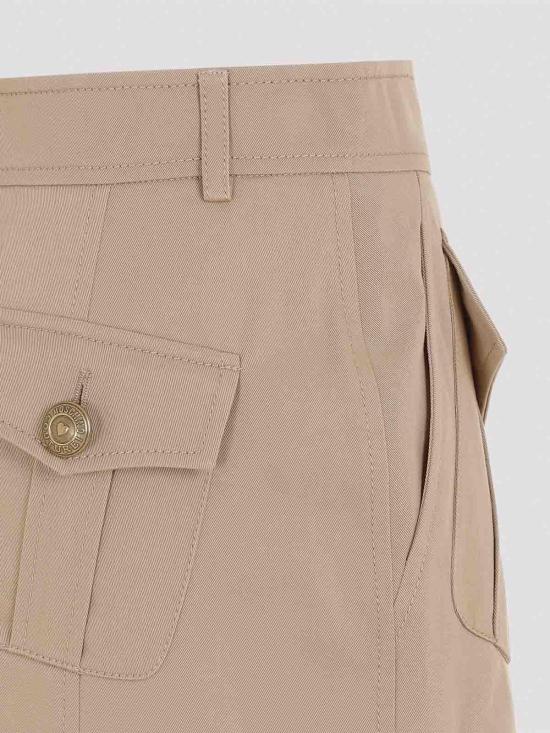 24FW 모스키노 미디 스커트 242D011554200081 Beige - MOSCHINO