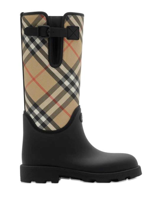 25FW 버버리 러버 마쉬 스탬프 하이 부츠 8111677 Black