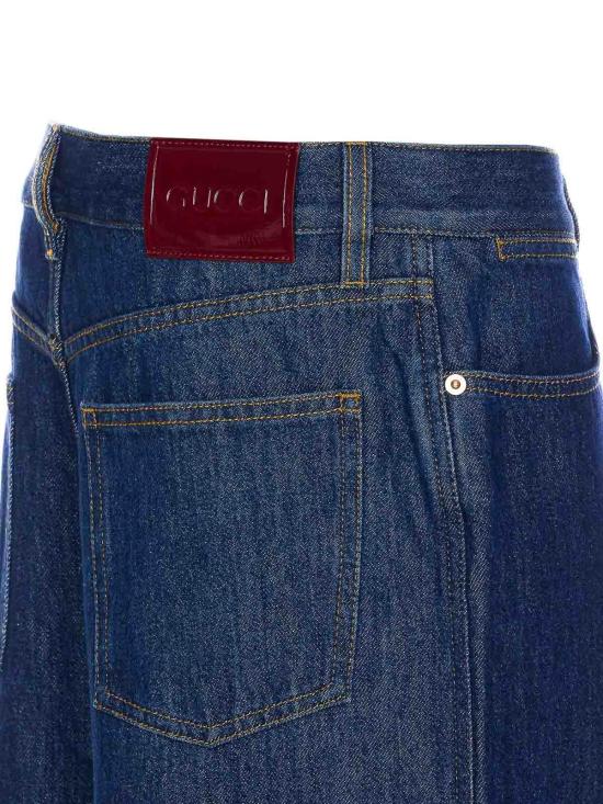  구찌 스트레이트 팬츠 812268XDC5F4100 BLUE - GUCCI