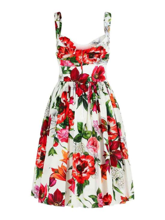  돌체앤가바나 미디 원피스 F6TVJTHS5TQHA5PB White - DOLCE & GABBANA