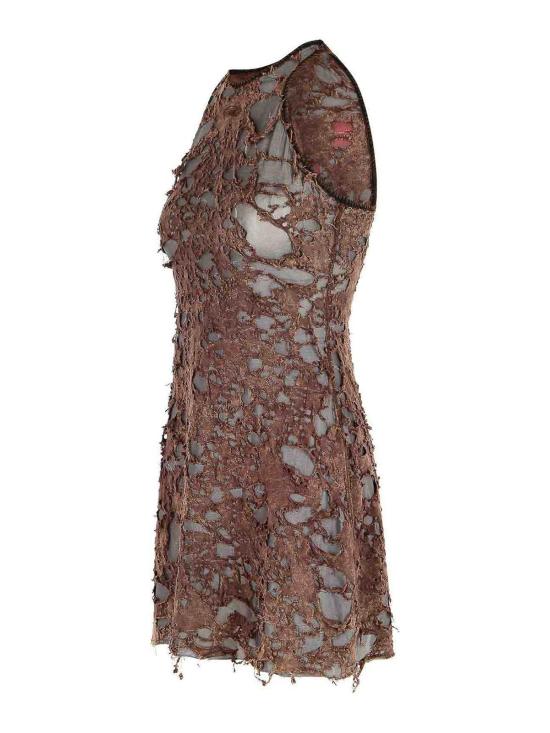  디젤 미디 원피스 A185220IKCK7FG Brown - DIESEL