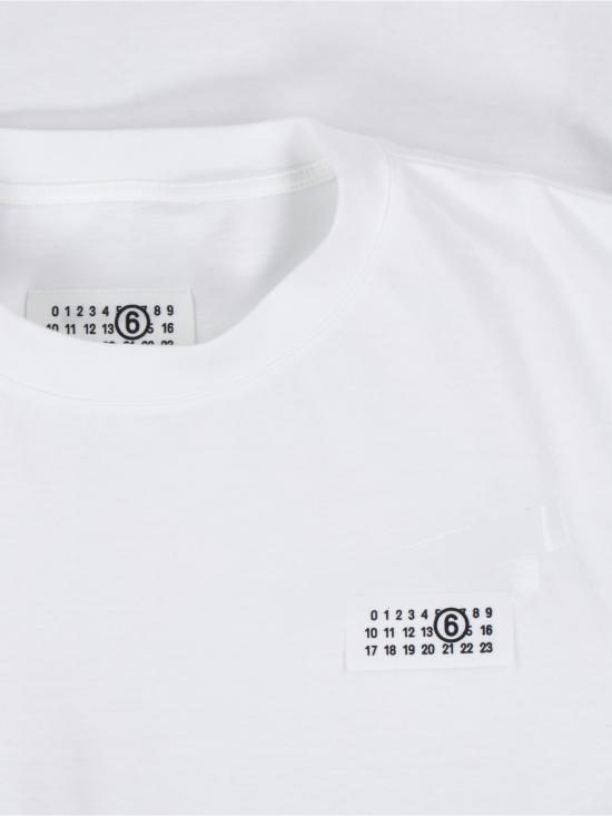 25FW MM6 메종마르지엘라 반팔 티셔츠 SH2GC0030 M20048 100 White - MM6 MAISON MARGIELA