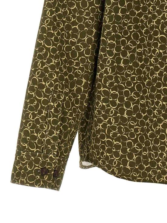  메종키츠네 긴팔 셔츠 MM00401WW4017O360 Green - MAISON KITSUNE