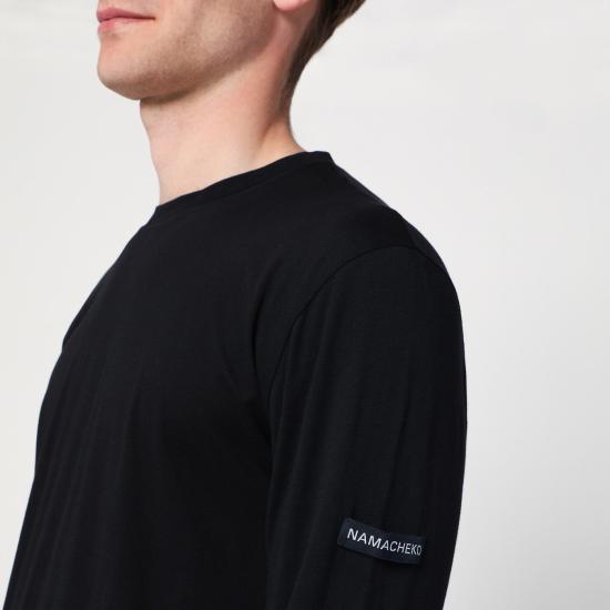 25SS 나마체코 긴팔 티셔츠 NS25 3200N1291 Black - NAMACHEKO