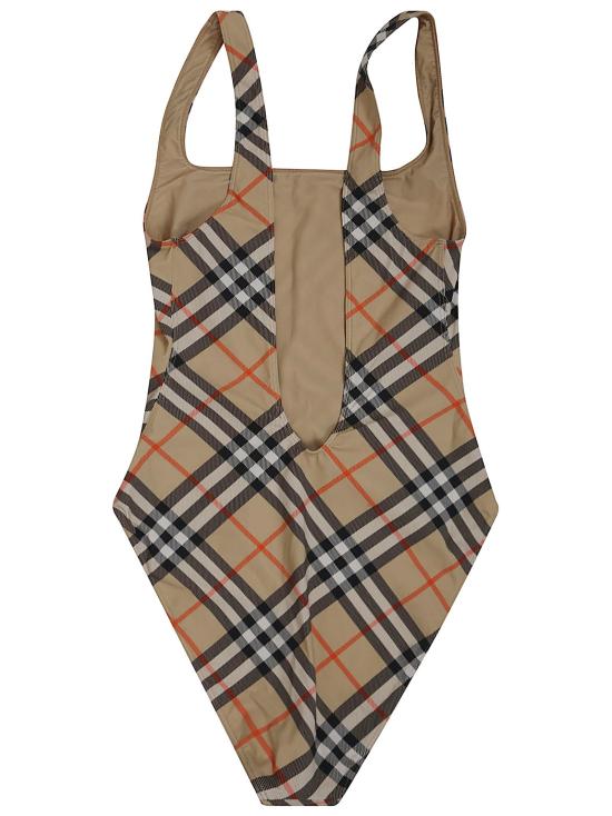25FW 버버리 체크 스윔수트 8100758 B9368 SAND IP CHECK NUDE NEUTRALS - BURBERRY