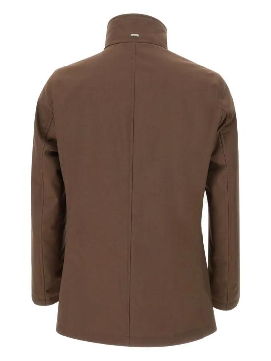 25FW 에르노 울 트윌 & 라이트 인조 퍼 카코트 IM000370U12730 8010 BROWN - HERNO