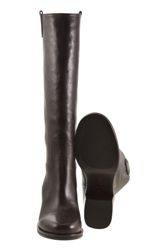 25FW 브루넬로 쿠치넬리 부츠 MZORC3110 C8279 DARK BROWN - BRUNELLO CUCINELLI