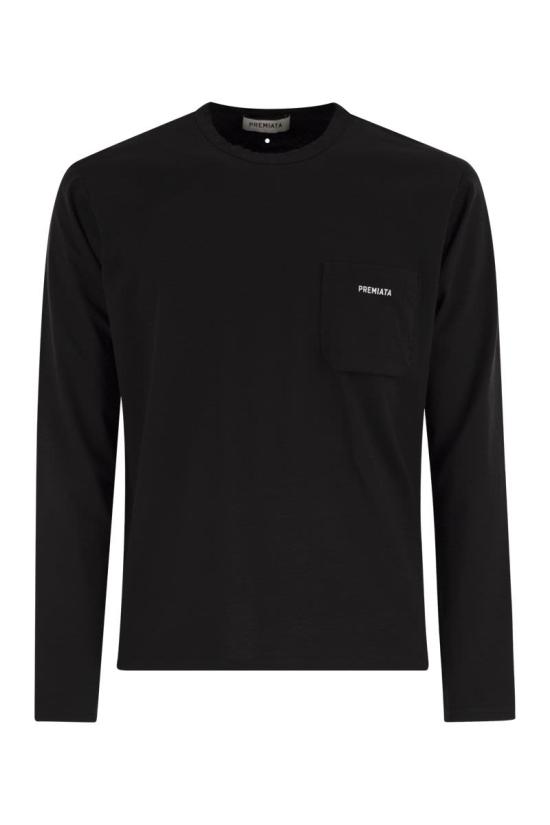 25FW 프리미아타 긴팔 티셔츠 PA1029 BLACK