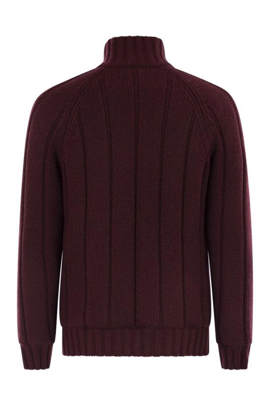 25FW 브루넬로 쿠치넬리 집업 니트 MA2301206 CJQ08 CJQ108 BORDEAUX - BRUNELLO CUCINELLI