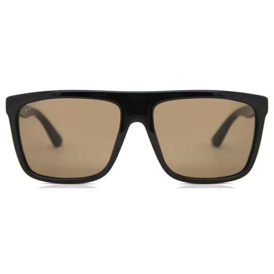 25SS 구찌 선글라스 GG0748S 002 BLACK BLACK BROWN - GUCCI