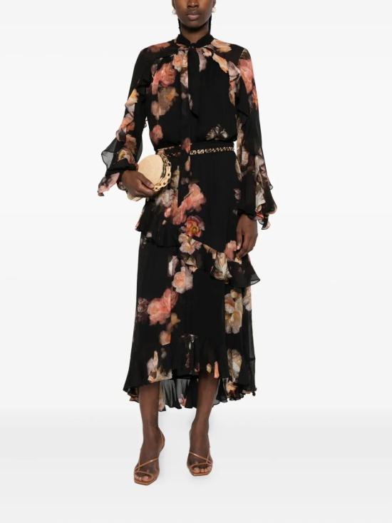 25FW 짐머만 블라우스 5342TF251 RFLR BLACK - ZIMMERMANN