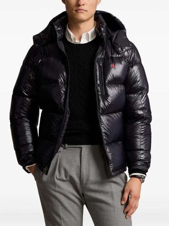 26FW 폴로 랄프로렌 고햄 글로시 다운 자켓  710968281 001 BLACK - POLO RALPH LAUREN