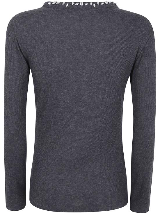 25FW 리비아나 콘티 긴팔 티셔츠 L5WW73 Y490 GREY - LIVIANA CONTI