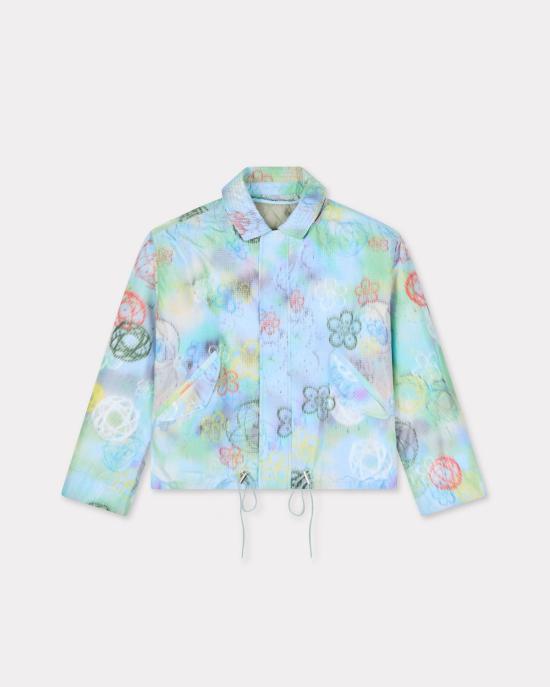 25FW 겐조 숏패딩 FF65BL2649I2 63 LIGHTBLUE - KENZO