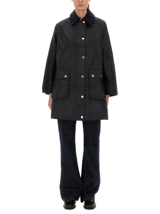 25FW 바버 롱 비드넬 왁스 재킷 LWX1404 LWXNY92 BLUE