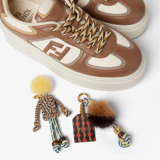 25FW 펜디 매치 소프트 레더 로우탑 스니커즈 8E8721 AY9NF1TO6 BEIGE - FENDI