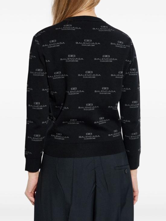 25SS 발렌시아가 로고 스웨터 812576T17241269 BLACK - BALENCIAGA