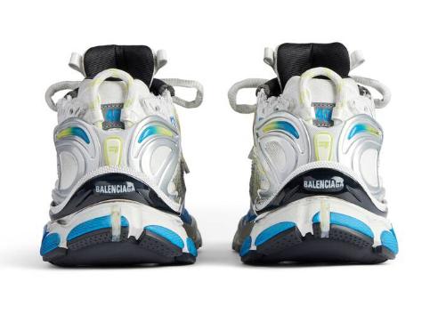  발렌시아가 러너 스니커즈 772774W3RMU9074 WHITE YELLOW BLUE - BALENCIAGA