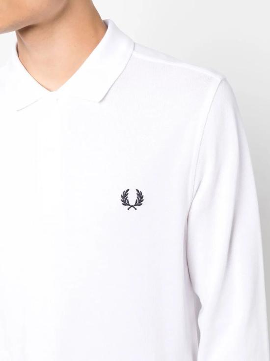 25FW 프레드페리 긴팔 티셔츠 FPM600655 100 WHITE - FRED PERRY