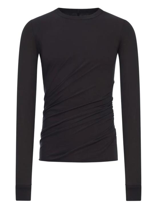 25FW 릭 오웬스 긴팔 티셔츠 RU02E1252JA 09 BLACK