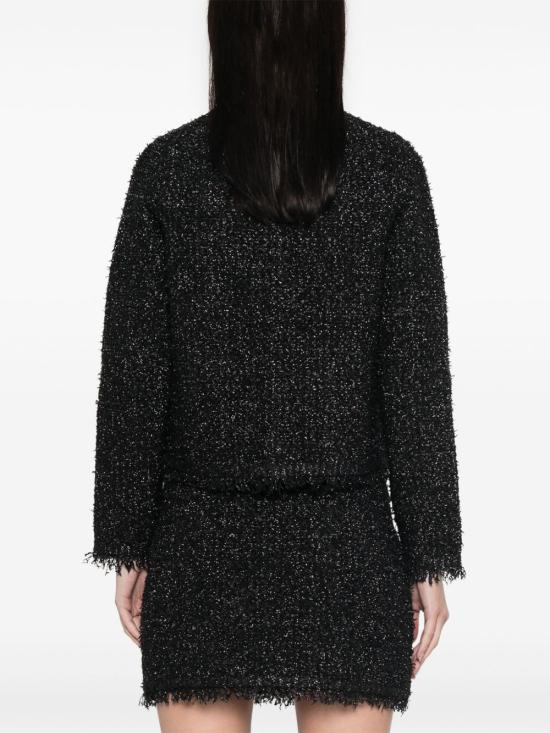 25SS 구찌 라메 우븐 가디건 805925XKEJ31000 BLACK - GUCCI