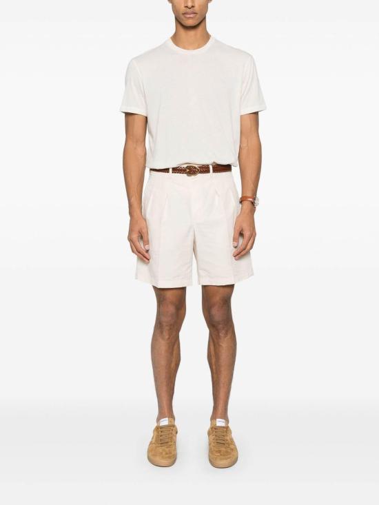 25SS 톰포드 반팔 티셔츠 JCS001JMC002S23AW004 White - TOMFORD
