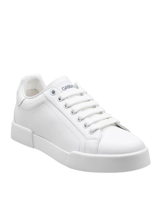 25FW 돌체앤가바나 포르토피노 라이트 카프스킨 스니커즈 CK2330A10658001 White - DOLCE & GABBANA